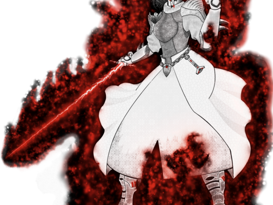 Lord Hestia Rose after a fighte (Dark Version -  Low Quality)